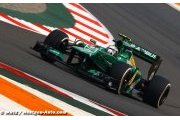 Caterham s'incline face à la Marussia de Bianchi