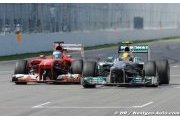 Ferrari in the overtaking lane