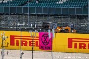 Climate change protesters arrested during British GP