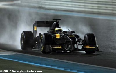 Pedro de la Rosa en action pour Pirelli