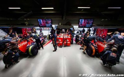 La Toro Rosso STR10 a pris la piste en Italie