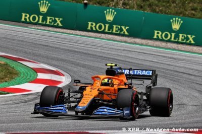 Norris 3e sur la grille en Styrie, Ricciardo seulement 13e