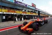 Vandoorne ne dispose pas des évolutions d'Alonso