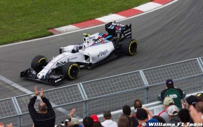 Bottas ravi de monter sur le podium canadien
