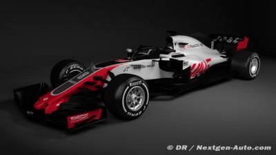 Haas F1 Team reveals its 2018 car, the VF-18