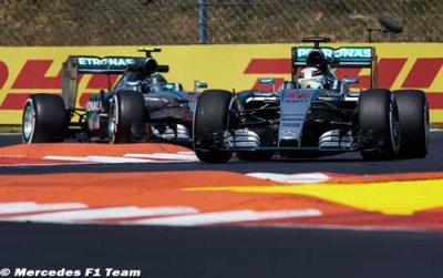 Hungaroring, Libres 3&nbsp;: Hamilton un souffle devant Rosberg
