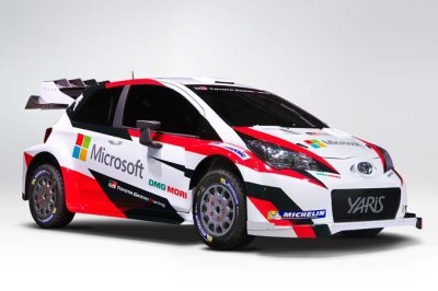 Toyota reveals Yaris WRC test car, confirms Microsoft deal