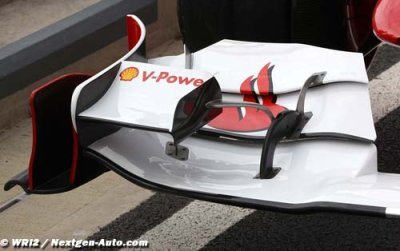 Ferrari a du mal avec l’aileron avant flexible