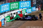 Drapeau rouge au GP du Japon suite à un accident entre Ricciardo et Albon