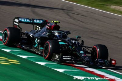 Bottas bat Hamilton pour la pole à Imola, Gasly en deuxième ligne