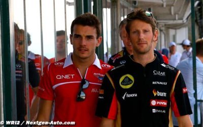 Grosjean, violemment touché par l’accident de Bianchi