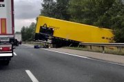 Un accident pour un camion Renault F1 qui se rendait en Hongrie