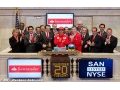 Alonso rings the bell at New York Stock Exchange