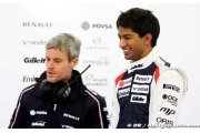 F2 Champion Luciano Bacheta drives the Williams FW33 at Silverstone