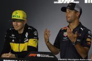 Renault explique l'arrivée de Ricciardo aux côtés de Hülkenberg