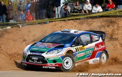 Double podium in Spain sends Ford’s title fight to final round