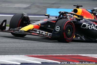 Sprint Shootout: Verstappen and Pérez lock out front row in Austria