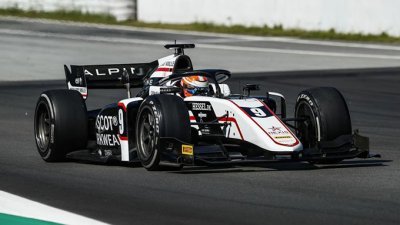 F2, Essais de Barcelone, Jour 1&nbsp;: Lundgaard le plus rapide