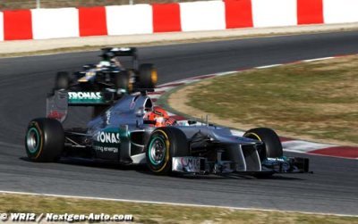 Schumacher ne se voit pas gagner avec la W03