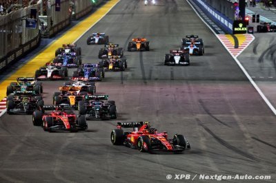 Sainz et Ferrari gagnent à Singapour, fin d’hégémonie pour Red Bull