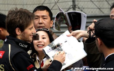 Grosjean visera les gros points en course