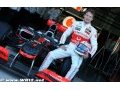 Jenson Button découvre sa McLaren
