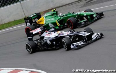 Maldonado a encore vécu une course mouvementée