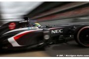 Gutiérrez a découvert le pilotage d'une F1 sous la pluie