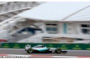Sotchi : Rosberg en pole devant Hamilton
