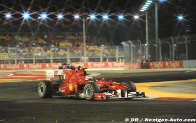 Ferrari a roulé avec et sans F-duct