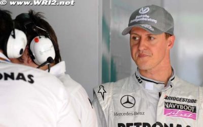 Schumacher n’est pas encore au niveau de Rosberg