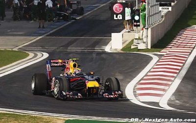 Webber prend la tête en Corée