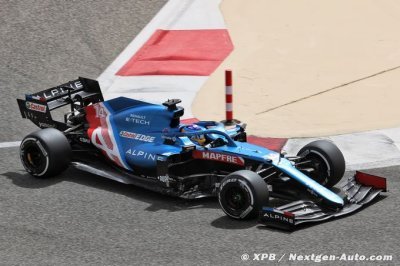 Alonso a enfin pu découvrir l’Alpine F1 A521 à Sakhir