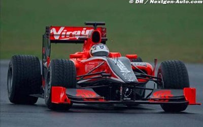 La Virgin Racing VR-01 est entrée en piste