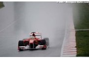 Alonso est le plus rapide sous la pluie
