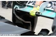 Both Mercedes cars used F-duct in qualifying
