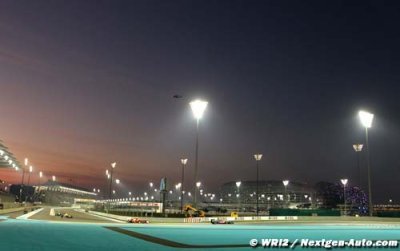 La F1 accueillie par une tempête de sable à Abu Dhabi