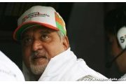 Mallya reconnait que Force India ne peut plus viser la 5ème place