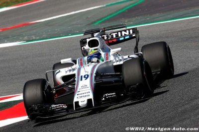 Williams&nbsp;: Massa dans le rythme, Stroll en souffrance avec les Pirelli