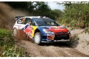 Ogier quickest as the rain pours down
