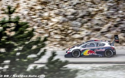 Loeb et la Peugeot 208 T16 Pikes Peak dans les starting-blocks