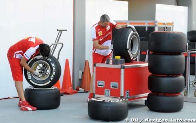 Ferrari a testé les pneus Pirelli 2014