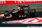 Hungaroring L3 : Grosjean devant, Perez dans le mur