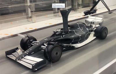 First look: Formula 1’s 2021 car in the wind tunnel