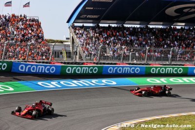 Pays-Bas, EL2 : Leclerc et Sainz pour un doublé Ferrari, Hamilton en panne