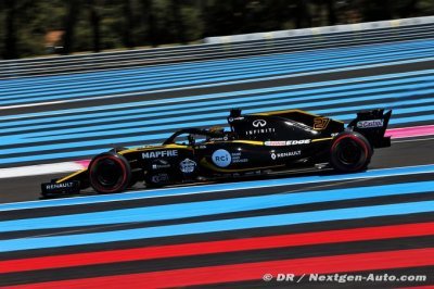 Les deux pilotes Renault F1 pas encore dans le top 10 à domicile