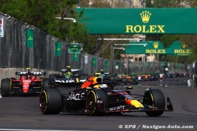 Pérez leads Red Bull 1-2 in Baku ahead of Leclerc
