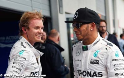 Hamilton&nbsp;: Rosberg est très fort mentalement