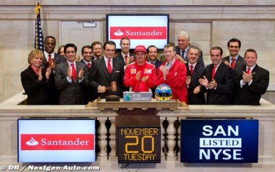 Alonso rings the bell at New York Stock Exchange