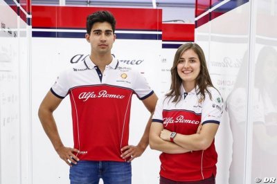 Tatiana Calderón and Juan Manuel Correa lined up for Paul Ricard test